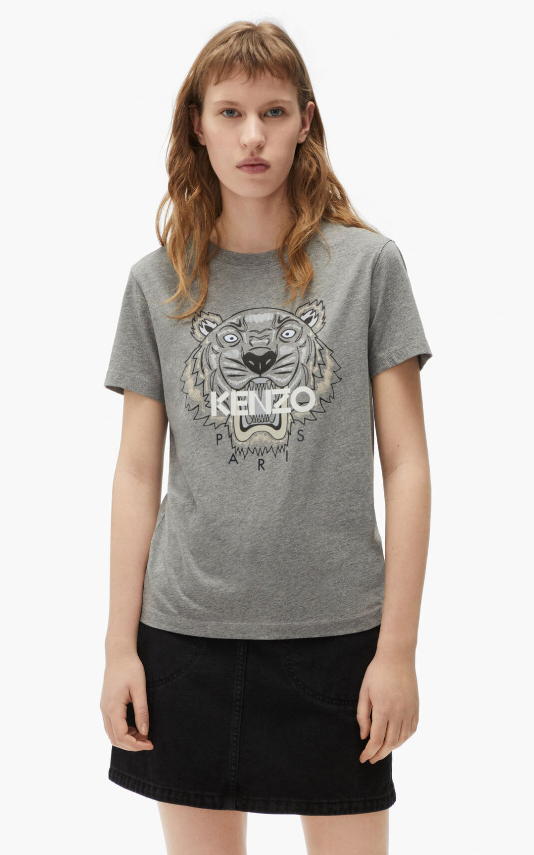 Kenzo 虎 Tシャツ レディース グレー - WBHETN108